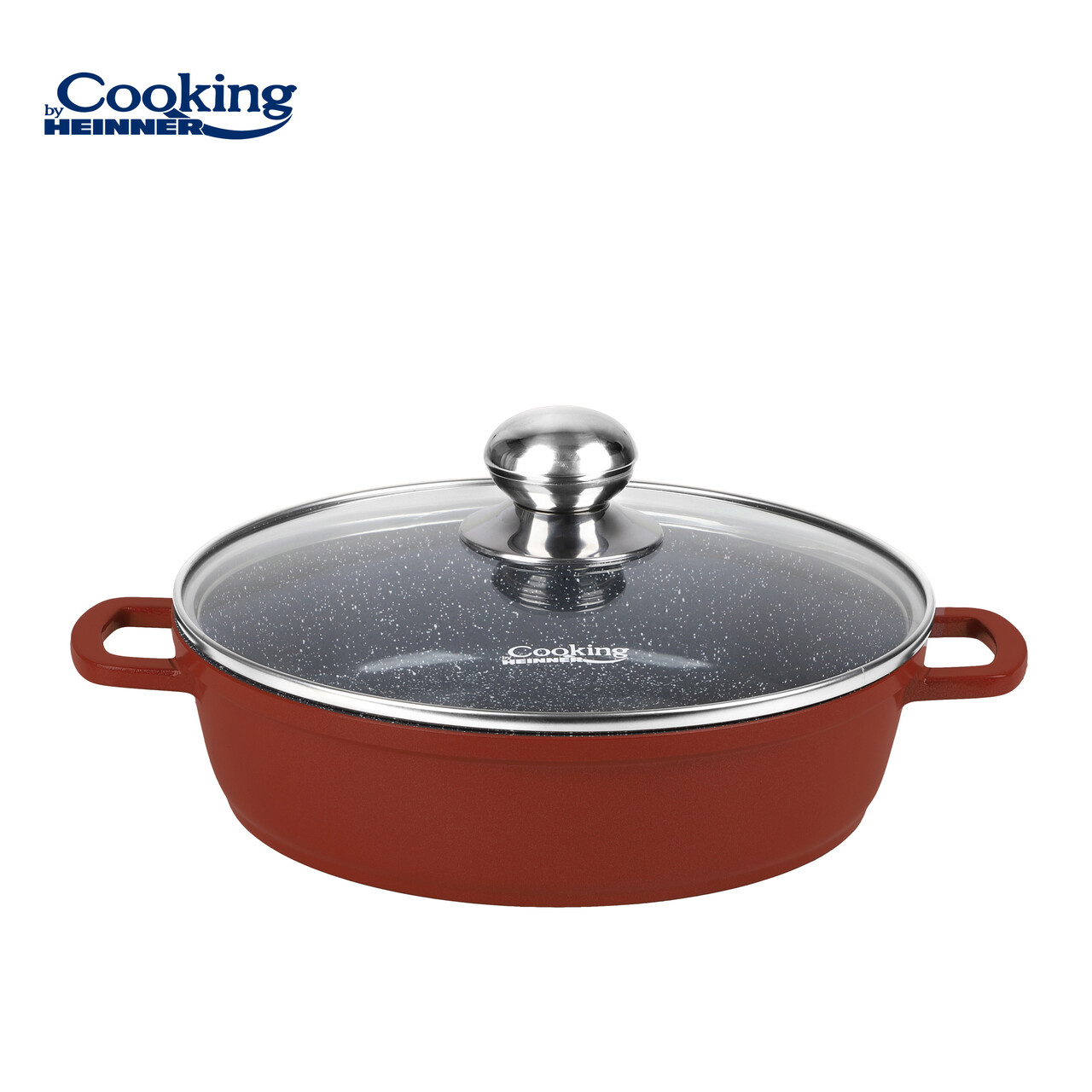 Cratita cu capac Cooking by Heinner, Calabria, 24x6.5 cm, 2.6 L, aluminiu, multicolor - imagine 4